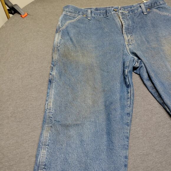 Wrangler Rugged Wear Fleece Lined Relaxed Carpenter Jeans 38 x 30 - Picture 2 of 9